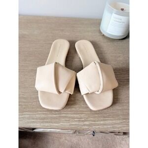 Jenni Kayne Dani Slide Sandals Womens Beige Size 38